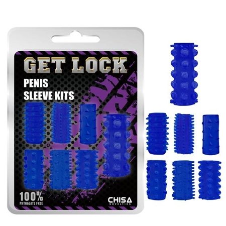 Get Lock Penis Sleeve Kits-Blue