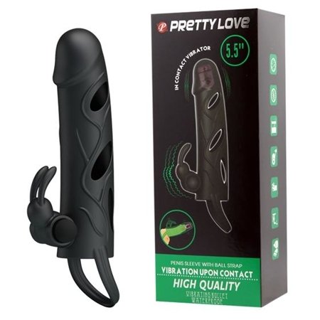 Pretty Love Penis Sleeve 5,5' Black