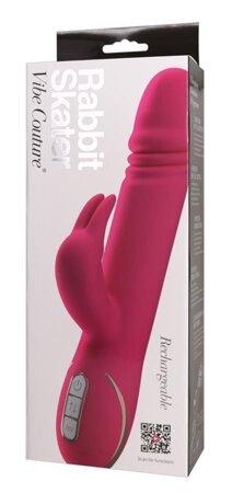 Rabbit Skater Pink Vibrator mit Klitorisreizer