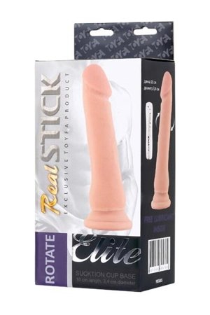 RealStick Elite, Rotator with suction cup, solid, SoftSkin, 7 rotation modes, 18 cm