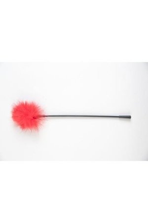 TOYFA Theatre tickler, plastic, feather, red